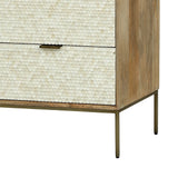 Libra Interiors Nerida Bone Inlay Chest of Drawers