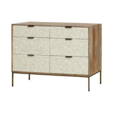 Libra Interiors Nerida Bone Inlay Chest of Drawers