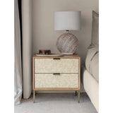 Libra Interiors Nerida Bone Inlay Bedside Table