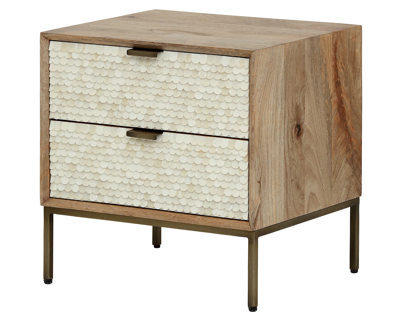 Libra Interiors Nerida Bone Inlay Bedside Table