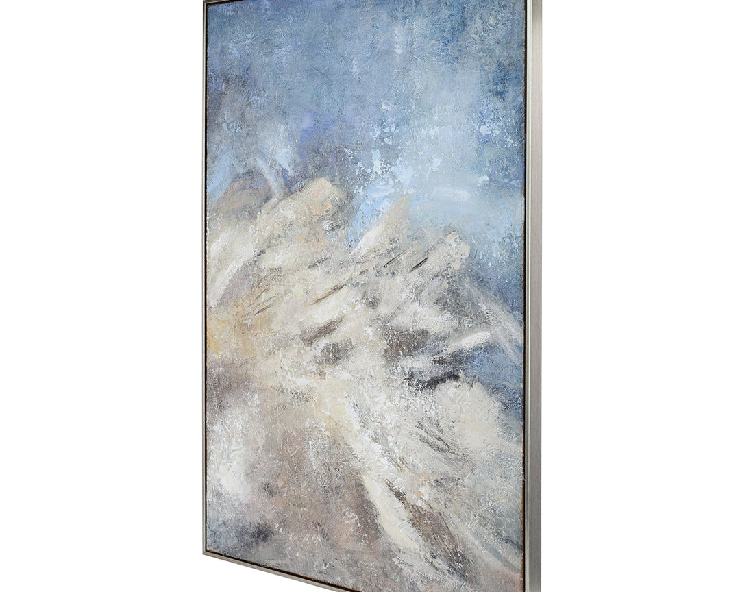 Libra Interiors Windswept Heavy Textured Framed Canvas Wall Art