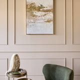 Libra Interiors Golden Dusk Heavy Textured Framed Canvas Wall Art