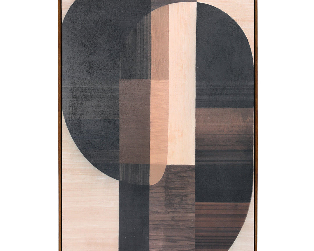 Libra Interiors Forma Textured Framed Canvas Wall Art