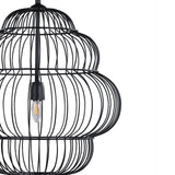 Libra Interiors Mira Tiered Cloud Wire Pendant Light - Black