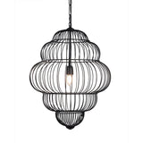 Libra Interiors Mira Tiered Cloud Wire Pendant Light - Black