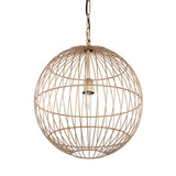 Libra Interiors Mira Globe Wire Pendant Light - Gold