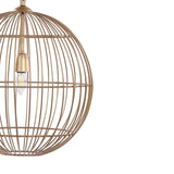 Libra Interiors Mira Globe Wire Pendant Light - Gold