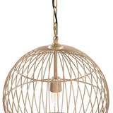Libra Interiors Mira Globe Wire Pendant Light - Gold