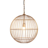 Libra Interiors Mira Globe Wire Pendant Light - Gold