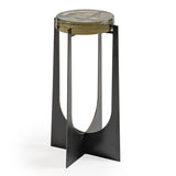 Libra Interiors Glenthorpe Brick Glass Accent Table