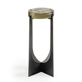 Libra Interiors Glenthorpe Brick Glass Accent Table