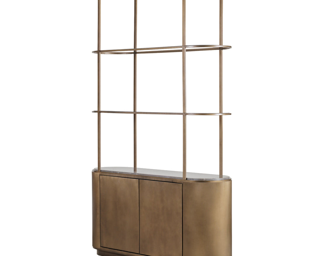 Libra Interiors Belvedere Shelving Unit - Royal Gold