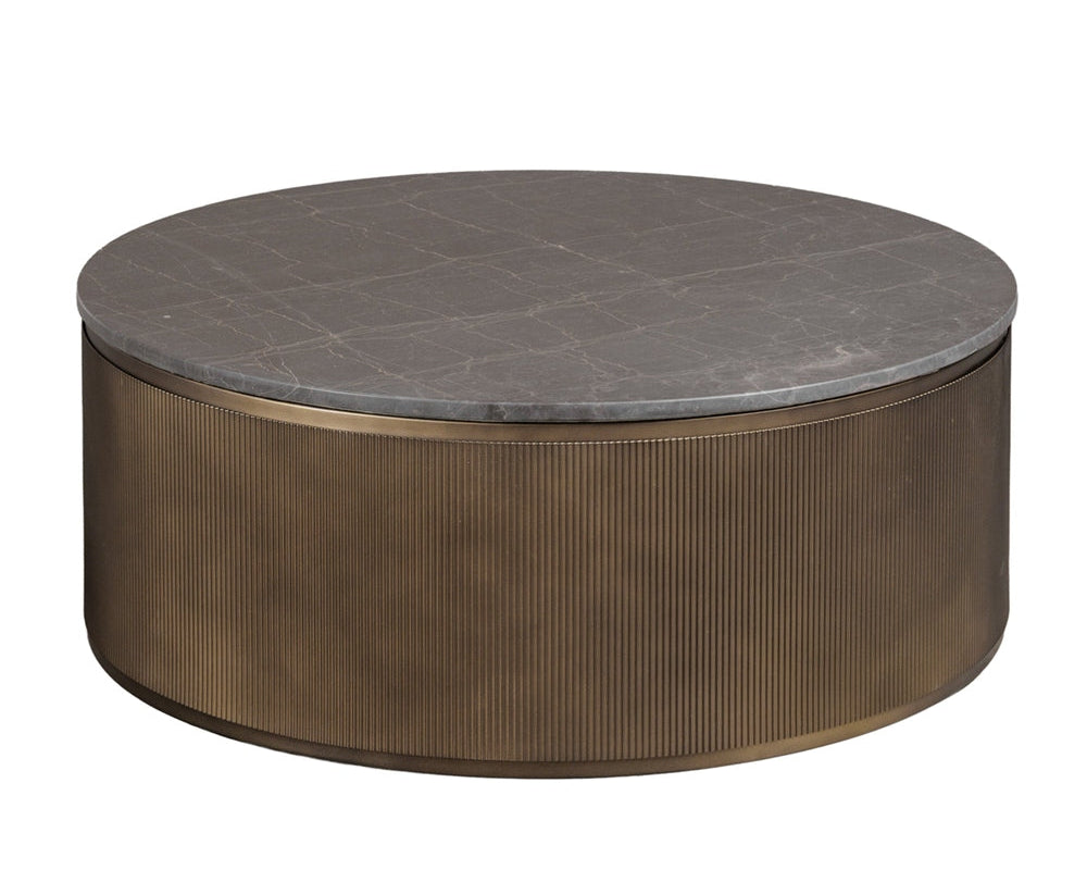 Libra Interiors Belvedere Set of 2 Nesting Coffee Tables - Royal Gold