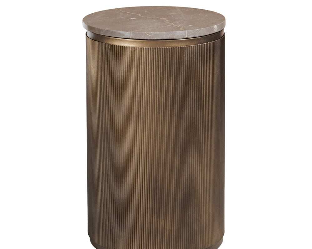 Libra Interiors Belvedere Set of 2 Nesting Side Tables - Royal Gold