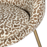 Libra Interiors Lanta Set of 2 Animal Jacquard Dining Chairs