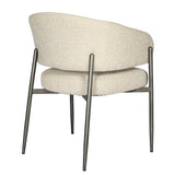 Libra Interiors Holmes Boucle Upholstered Dining Chair - Cream