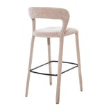 Libra Interiors Cruise Upholstered Bar Stool - Taupe