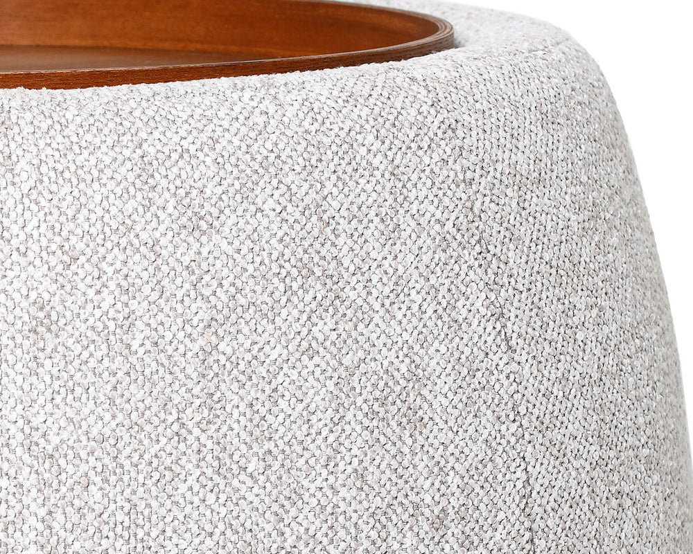 Libra Interiors Gensen Small Ottoman Coffee Table - Oatmeal