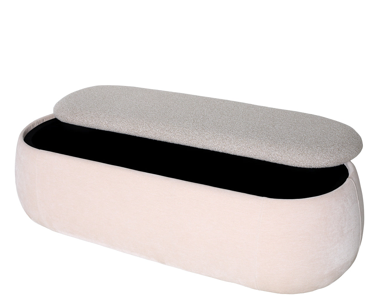 Libra Interiors Clemance Storage Bench - Mushroom