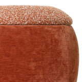 Libra Interiors Clemance Storage Stool - Terracotta