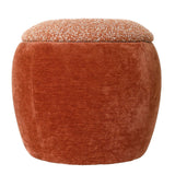 Libra Interiors Clemance Storage Stool - Terracotta