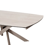 Libra Interiors Themsby Extendable Dining Table Warm Stone