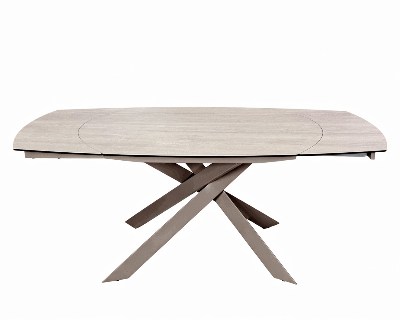 Libra Interiors Themsby Extendable Dining Table Warm Stone