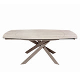 Libra Interiors Themsby Extendable Dining Table Warm Stone