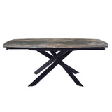 Libra Interiors Themsby Extendable Dining Table Smoked Stone