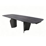 Libra Interiors Branwick Extendable Dining Table Deep Charcoal