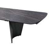 Libra Interiors Branwick Extendable Dining Table Deep Charcoal