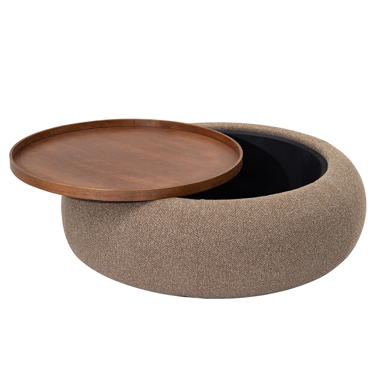 Libra Interiors Gensen Large Ottoman - Coffee