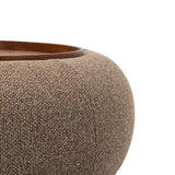 Libra Interiors Gensen Large Ottoman - Coffee