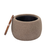 Libra Interiors Gensen Small Ottoman - Coffee