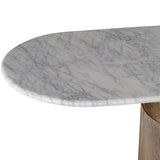 Libra Interiors Belvedere Aged Gold Column Console Table