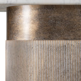 Libra Interiors Belvedere Aged Gold Column Console Table