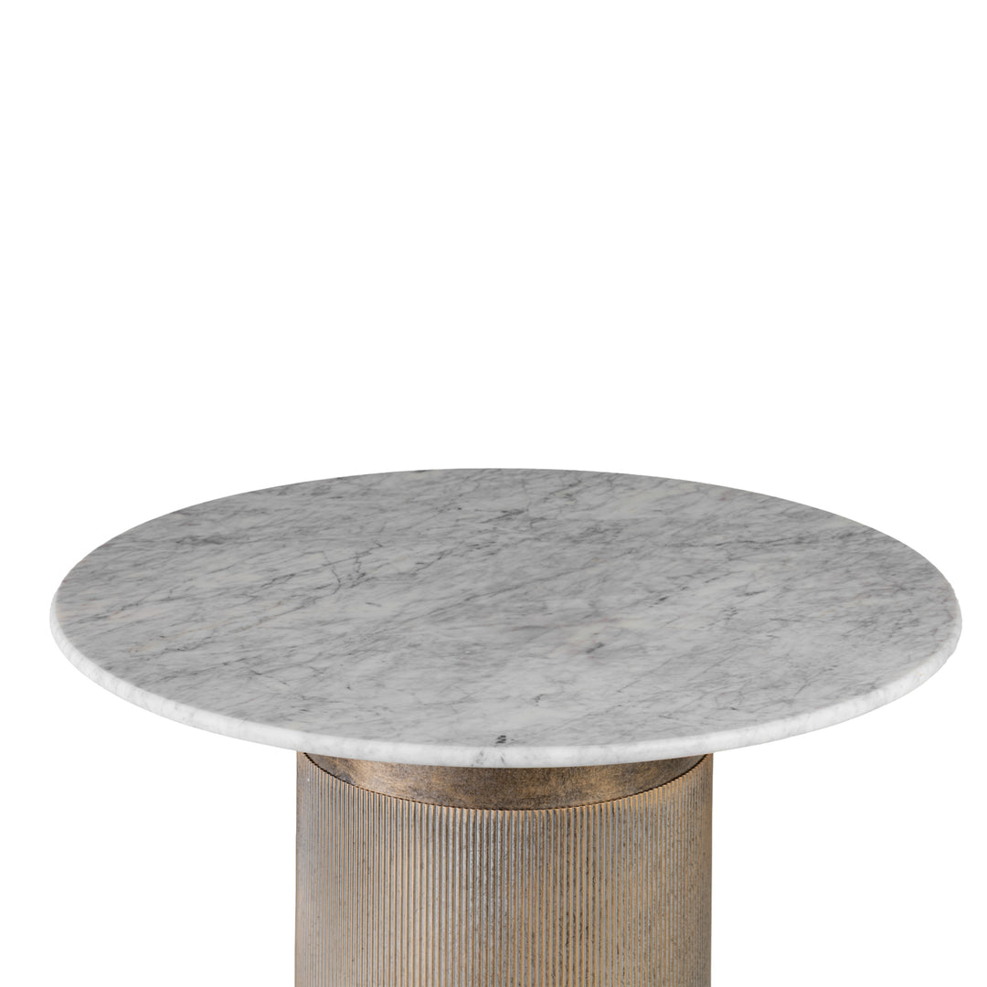 Libra Interiors Belvedere Aged Gold Bistro Table