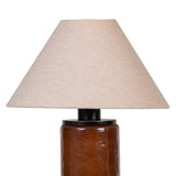 Libra Interiors Duthie Table Lamp - Coffee Brown