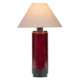 Libra Interiors Duthie Table Lamp - Merlot Red