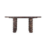 Libra Interiors Totem Red Marble Coffee Table
