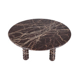 Libra Interiors Totem Red Marble Coffee Table