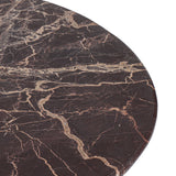 Libra Interiors Totem Red Marble Coffee Table