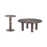 Libra Interiors Totem Red Marble Coffee Table