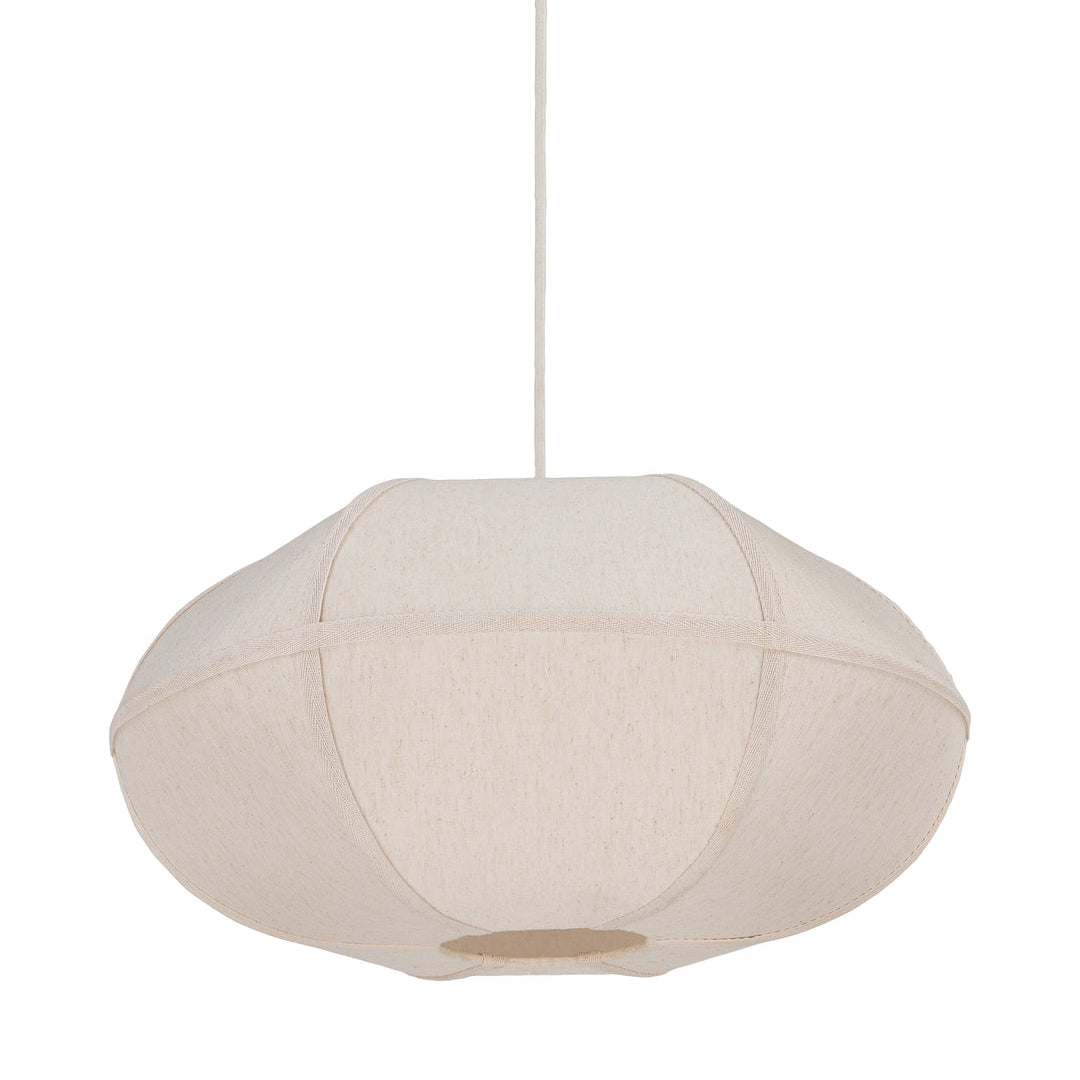 Libra Interiors Leina Cotton Oval Pendant Light