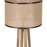 Libra Interiors Sobra Rustic Mango Wood Floor Lamp
