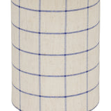 Libra Interiors Marlow Blue Check Linen Table Lamp