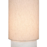 Libra Interiors Tawny Marble & Linen Table Lamp