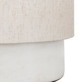 Libra Interiors Tawny Marble & Linen Table Lamp