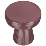 Libra Interiors Alvera Dusty Mauve Enamel Side Table