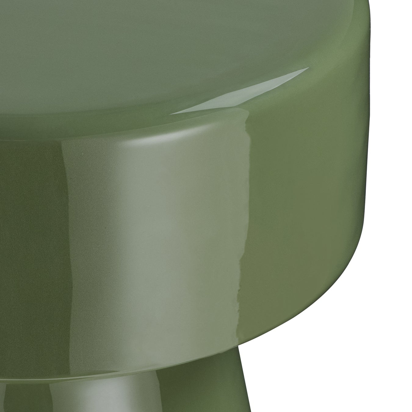 Libra Interiors Alvera Green Enamel Side Table